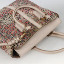 FENDI Zucchino Canvas Hand Bag 2way Multicolor Gold Auth AMZ138A-6