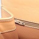CELINE Macadam Canvas Handtasche PVC Leder Braun Gold Auth AMZ142A-20