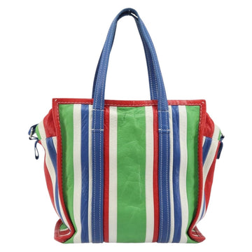 BALENCIAGA Bazaar Shopper S Bag Leather 2way Multicolor 443096 Auth AMZ143A - 0