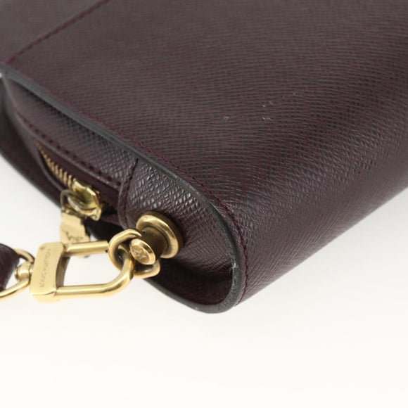 LOUIS VUITTON Taiga Baikal Clutch Bag Acajou M30186 LV Auth AMZ144