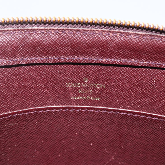 LOUIS VUITTON Taiga Baikal Clutch Bag Acajou M30186 LV Auth AMZ144