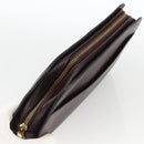 LOUIS VUITTON Taiga Baikal Clutch Bag Acajou M30186 LV Auth AMZ144-6