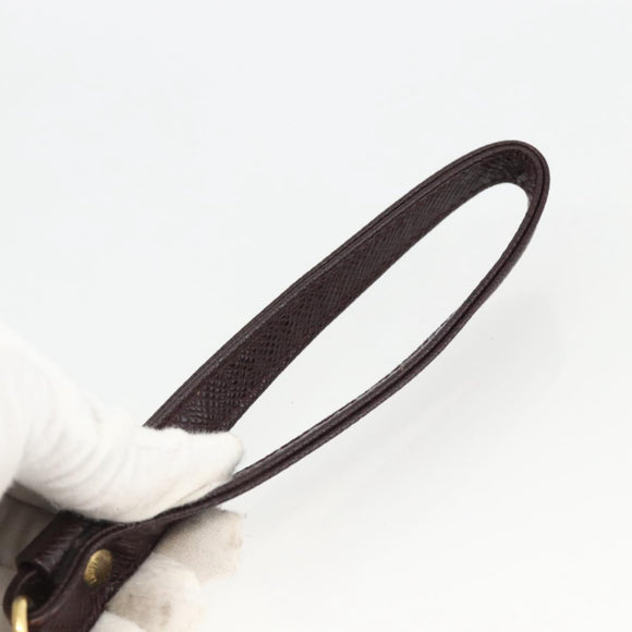 LOUIS VUITTON Taiga Baikal Clutch Bag Acajou M30186 LV Auth AMZ144