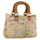 FENDI Hand Bag Canvas Multicolor Gold Auth AMZ146A-1
