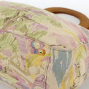FENDI Hand Bag Canvas Multicolor Gold Auth AMZ146A-14