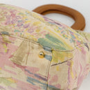 FENDI Hand Bag Canvas Multicolor Gold Auth AMZ146A-16