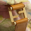 FENDI Hand Bag Canvas Multicolor Gold Auth AMZ146A-10