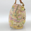 FENDI Hand Bag Canvas Multicolor Gold Auth AMZ146A-4