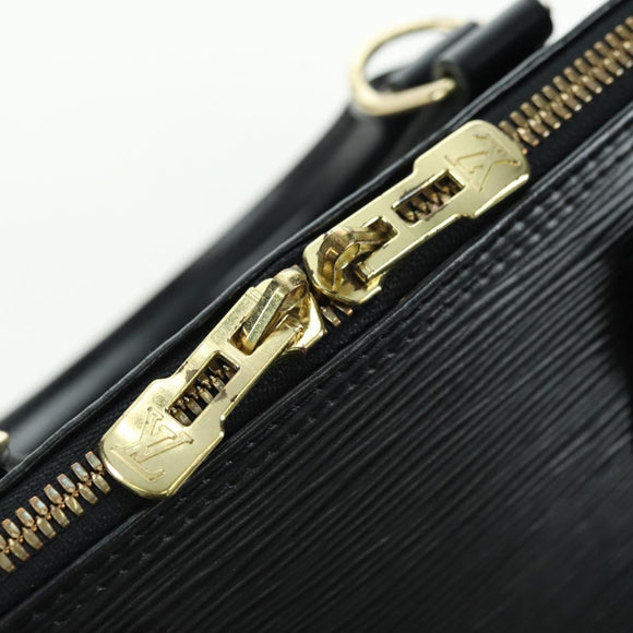 LOUIS VUITTON Epi Alma Hand Bag Noir Black M52142 LV Auth AMZ147V