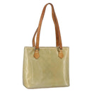 LOUIS VUITTON Monogram Vernis Houston Hand Bag Gris M91053 LV Auth AMZ150-1