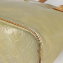 LOUIS VUITTON Monogram Vernis Houston Hand Bag Gris M91053 LV Auth AMZ150-14