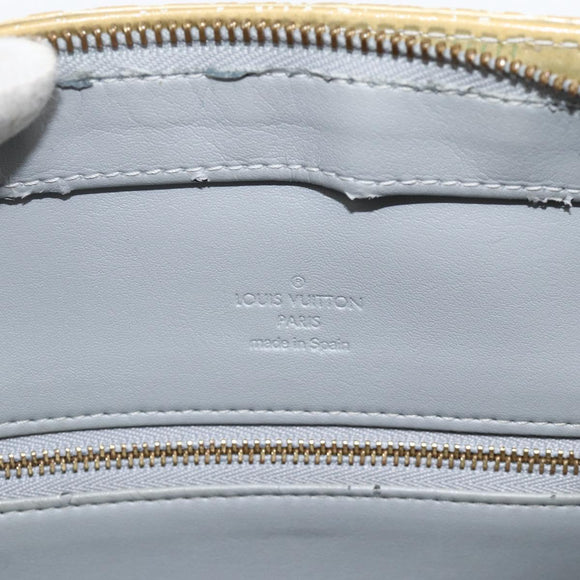 LOUIS VUITTON Monogram Vernis Houston Hand Bag Gris M91053 LV Auth AMZ150