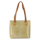 LOUIS VUITTON Monogram Vernis Houston Hand Bag Gris M91053 LV Auth AMZ150-13