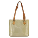 LOUIS VUITTON Monogram Vernis Houston Hand Bag Gris M91053 LV Auth AMZ150-2