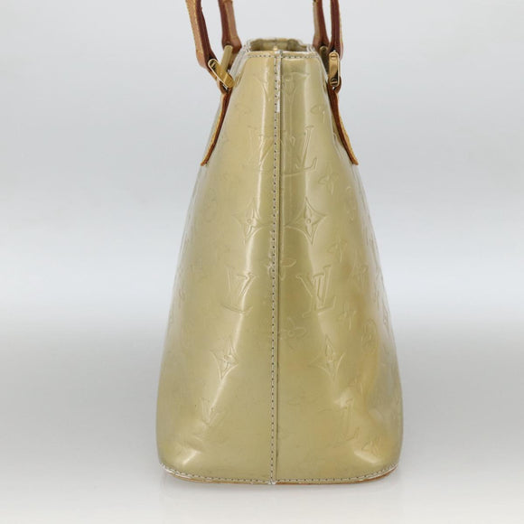 LOUIS VUITTON Monogram Vernis Houston Hand Bag Gris M91053 LV Auth AMZ150
