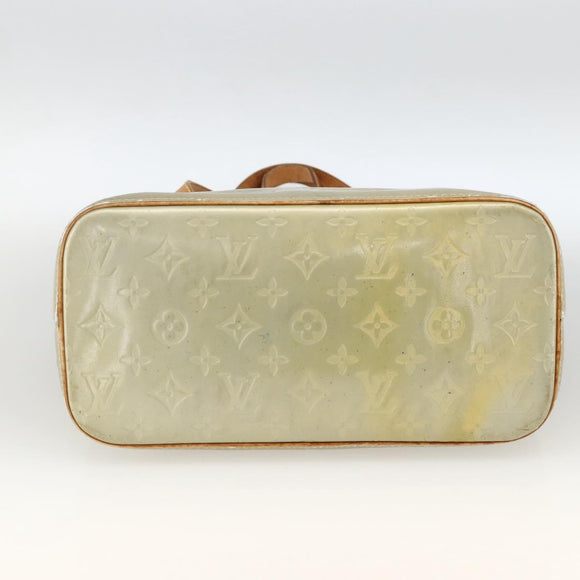 LOUIS VUITTON Monogram Vernis Houston Hand Bag Gris M91053 LV Auth AMZ150
