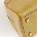 LOUIS VUITTON Monogram Vernis Tompkins Square Hand Bag Beige M91149 Auth AMZ152-15