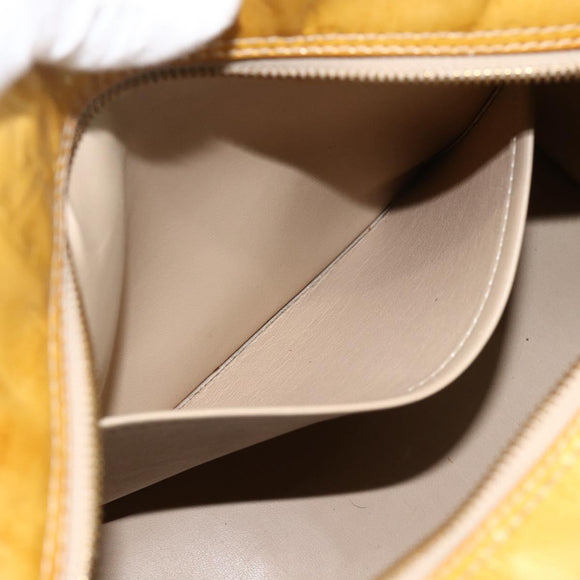 LOUIS VUITTON Monogram Vernis Tompkins Square Hand Bag Beige M91149 Auth AMZ152