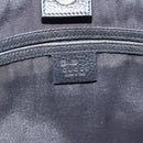 GUCCI GG Canvas Tote Bag Outlet Black Silver 265695 Auth AMZ157-17