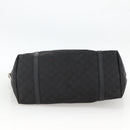 GUCCI GG Canvas Tote Bag Outlet Black Silver 265695 Auth AMZ157-5