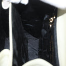 Salvatore Ferragamo Gancini Hand Bag Patent leather 2way Ivory Gold Auth AMZ162-23