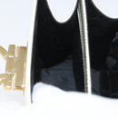 Salvatore Ferragamo Gancini Hand Bag Patent leather 2way Ivory Gold Auth AMZ162-26