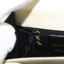 Salvatore Ferragamo Gancini Hand Bag Patent leather 2way Ivory Gold Auth AMZ162-27