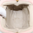 CHANEL Chain Shoulder Bag Suede Pink Gold CC Auth AMZ167A-10