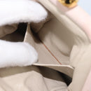 CHANEL Chain Shoulder Bag Suede Pink Gold CC Auth AMZ167A-21