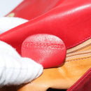 GUCCI Shoulder Bag Suede Red Gold 007 3444 0220 Auth AMZ169-12