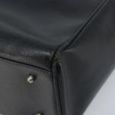 GUCCI Hand Bag Leather Black Silver 002 3754 0313 Auth AMZ175-15