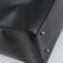 GUCCI Hand Bag Leather Black Silver 002 3754 0313 Auth AMZ175-16