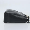 GUCCI Hand Bag Leather Black Silver 002 3754 0313 Auth AMZ175-3