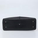 GUCCI Hand Bag Leather Black Silver 002 3754 0313 Auth AMZ175-5