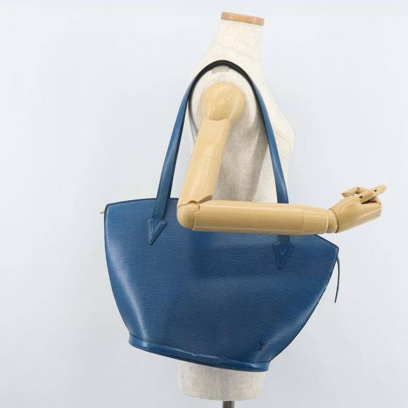 LOUIS VUITTON Epi Saint Jacques Shopping Shoulder Bag Blue M52275 LV Auth AMZ176