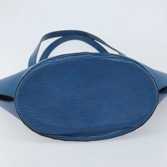LOUIS VUITTON Epi Saint Jacques Shopping Shoulder Bag Blue M52275 LV Auth AMZ176