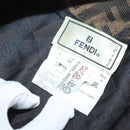 FENDI Zucca Canvas Skirt Black Brown Auth AMZ177V-10