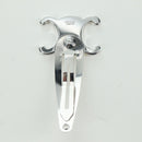 CELINE Barrette Triomphe Hair Clip metal Silver Auth AMZ181M-12