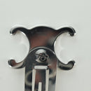 CELINE Barrette Triomphe Hair Clip metal Silver Auth AMZ181M-14