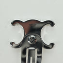 CELINE Barrette Triomphe Hair Clip metal Silver Auth AMZ181M-7