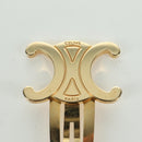 CELINE Haarspange Triomphe Haarclip Metall Goldfarben Auth AMZ182M-11