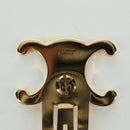 CELINE Haarspange Triomphe Haarclip Metall Goldfarben Auth AMZ182M-14