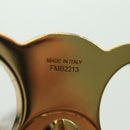 CELINE Haarspange Triomphe Haarclip Metall Goldfarben Auth AMZ182M-16