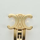 CELINE Haarspange Triomphe Haarclip Metall Goldfarben Auth AMZ182M-4