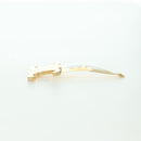 CELINE Haarspange Triomphe Haarclip Metall Goldfarben Auth AMZ182M-8