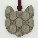 GUCCI GG Supreme Yuko Higuchi Charm PVC Beige Auth AMZ183SM-6