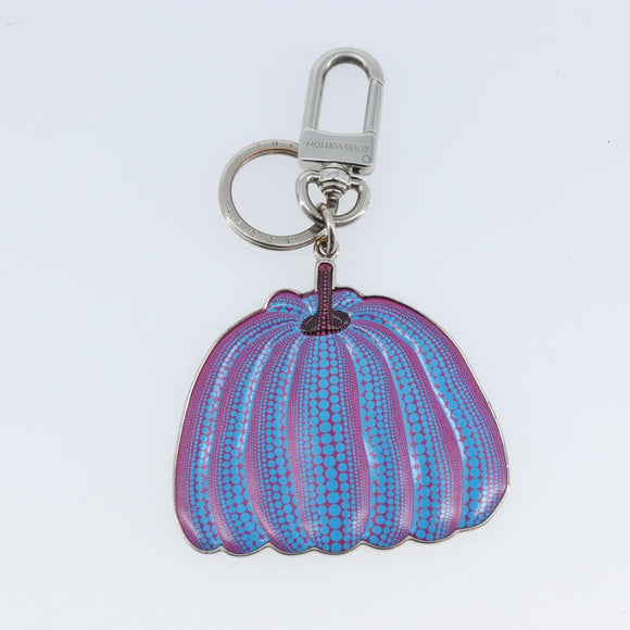 LOUIS VUITTON LVxYK Porte Cles Pumpkin Charm metal Blue M01100 LV Auth AMZ187A