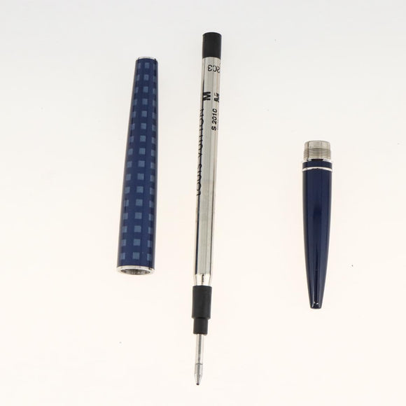 LOUIS VUITTON Jet Rack Pen metal Blue N79155 LV Auth AMZ191A