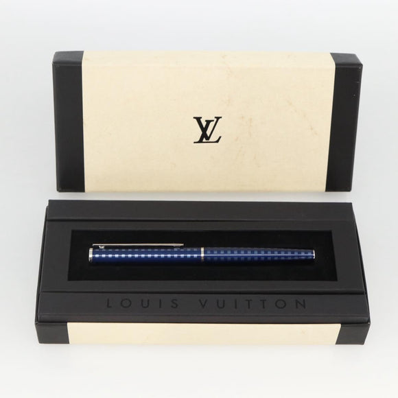 LOUIS VUITTON Jet Rack Pen metal Blue N79155 LV Auth AMZ191A