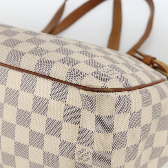 LOUIS VUITTON Damier Azur Batignolles Horizontal Tote Bag N48172 LV Auth AMZ302